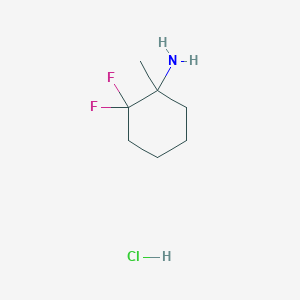 molecular formula C7H14ClF2N B1485355 2,2-Difluoro-1-methylcyclohexan-1-amine hydrochloride CAS No. 2097980-40-8