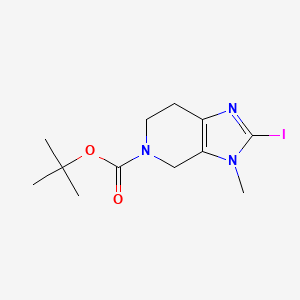 Tert-butyl 2-iodo-3-methyl-3,4,6,7-tetrahydro-5H-imidazo[4,5-C]pyridine-5-carboxylate