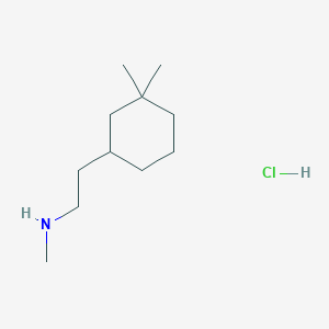 molecular formula C11H24ClN B1485360 [2-(3,3-Dimethylcyclohexyl)ethyl](methyl)amine hydrochloride CAS No. 2097965-18-7