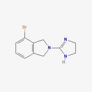 molecular formula C11H12BrN3 B14853609 4-Bromo-2-(4,5-dihydro-1H-imidazol-2-YL)isoindoline 