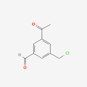 3-Acetyl-5-(chloromethyl)benzaldehyde