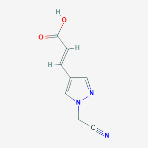 (2E)-3-[1-(cyanomethyl)-1H-pyrazol-4-yl]prop-2-enoic acid