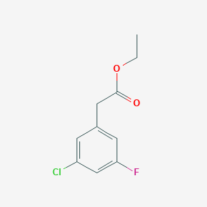 molecular formula C10H10ClFO2 B14853640 Ethyl 3-chloro-5-fluorophenylacetate 