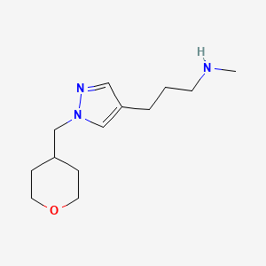 methyl(3-{1-[(oxan-4-yl)methyl]-1H-pyrazol-4-yl}propyl)amine