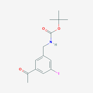 Tert-butyl 3-acetyl-5-iodobenzylcarbamate