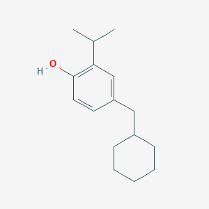 molecular formula C16H24O B14853668 4-(Cyclohexylmethyl)-2-isopropylphenol 