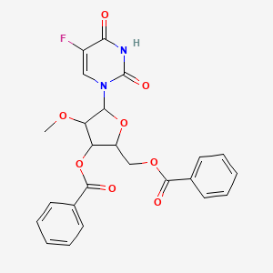 [3-Benzoyloxy-5-(5-fluoro-2,4-dioxopyrimidin-1-yl)-4-methoxyoxolan-2-yl]methyl benzoate