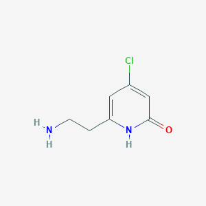 6-(2-Aminoethyl)-4-chloropyridin-2-OL