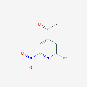 1-(2-Bromo-6-nitropyridin-4-YL)ethanone