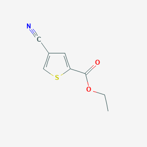 molecular formula C8H7NO2S B14853739 Ethyl 4-cyanothiophene-2-carboxylate 