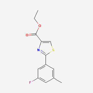 2-(3-Fluoro-5-methyl-phenyl)-thiazole-4-carboxylic acid ethyl ester