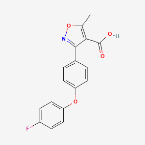 3-(4-(4-Fluorophenoxy)phenyl)-5-methylisoxazole-4-carboxylic acid