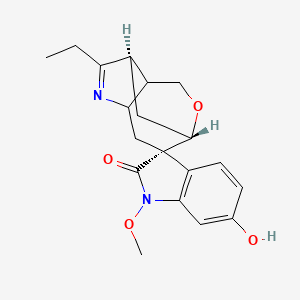 molecular formula C19H22N2O4 B14853802 (1S,2S,7R)-6-ethyl-6'-hydroxy-1'-methoxyspiro[10-oxa-5-azatricyclo[5.3.1.04,8]undec-5-ene-2,3'-indole]-2'-one 