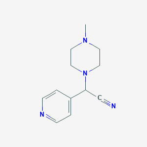 2-(4-Methylpiperazin-1-YL)-2-(pyridin-4-YL)acetonitrile