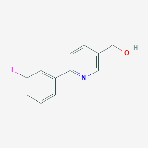 molecular formula C12H10INO B14853831 [6-(3-Iodophenyl)pyridin-3-YL]methanol 