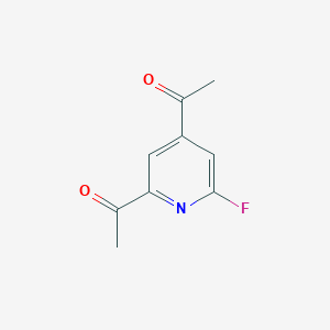 1-(2-Acetyl-6-fluoropyridin-4-YL)ethanone