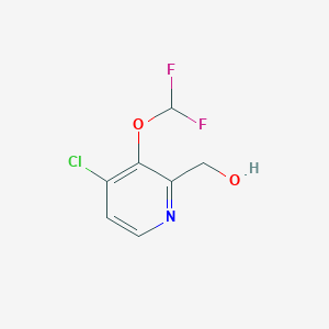 4-Chloro-3-difluoromethoxy-2-hydroxymethylpyridine