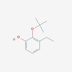 molecular formula C12H18O2 B14853860 2-(Tert-butoxy)-3-ethylphenol 