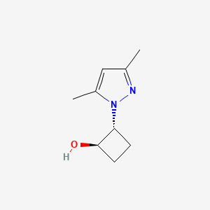 trans-2-(3,5-dimethyl-1H-pyrazol-1-yl)cyclobutan-1-ol