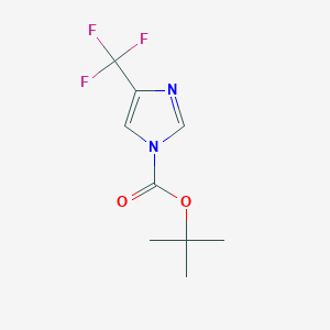 molecular formula C9H11F3N2O2 B14853884 Tert-butyl 4-(trifluoromethyl)-1H-imidazole-1-carboxylate 