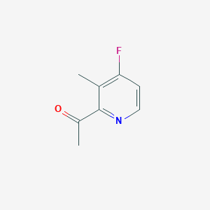 molecular formula C8H8FNO B14853888 1-(4-Fluoro-3-methylpyridin-2-YL)ethanone 