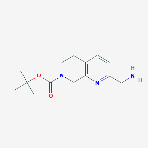 Tert-butyl 2-(aminomethyl)-5,8-dihydro-1,7-naphthyridine-7(6H)-carboxylate