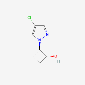 trans-2-(4-chloro-1H-pyrazol-1-yl)cyclobutan-1-ol