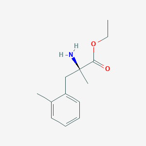 molecular formula C13H19NO2 B14853912 Alanine, 2-methyl-3-(O-methylphenyl), ethyl ester 