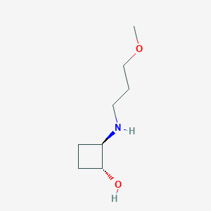 trans-2-[(3-Methoxypropyl)amino]cyclobutan-1-ol