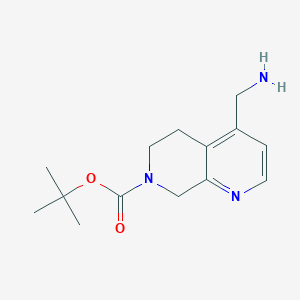 Tert-butyl 4-(aminomethyl)-5,8-dihydro-1,7-naphthyridine-7(6H)-carboxylate