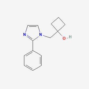 1-[(2-phenyl-1H-imidazol-1-yl)methyl]cyclobutan-1-ol