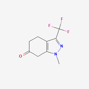 1-Methyl-3-(trifluoromethyl)-1,4,5,7-tetrahydro-6H-indazol-6-one