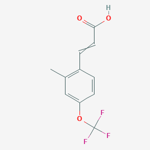 3-[2-Methyl-4-(trifluoromethoxy)phenyl]prop-2-enoic acid