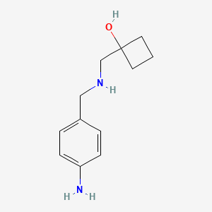 1-({[(4-Aminophenyl)methyl]amino}methyl)cyclobutan-1-ol