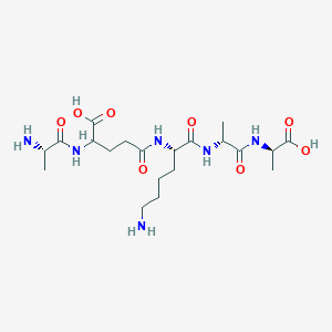 molecular formula C20H36N6O8 B1485399 (2R,5R,8S,13R,16S)-16-Amino-8-(4-aminobutyl)-13-carboxy-2,5-dimethyl-4,7,10,15-tetraoxo-3,6,9,14-tetraazaheptadecan-1-oic acid CAS No. 2614-55-3