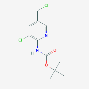 Tert-butyl 3-chloro-5-(chloromethyl)pyridin-2-ylcarbamate