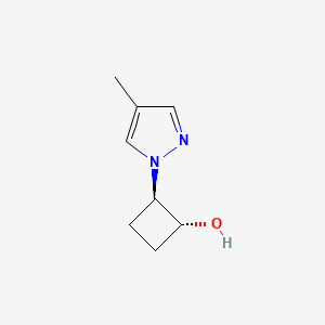 trans-2-(4-methyl-1H-pyrazol-1-yl)cyclobutan-1-ol