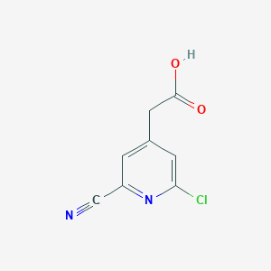 (2-Chloro-6-cyanopyridin-4-YL)acetic acid