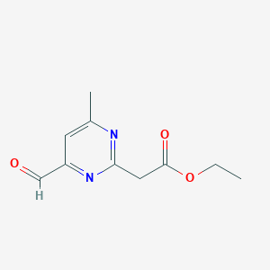 Ethyl (4-formyl-6-methylpyrimidin-2-YL)acetate