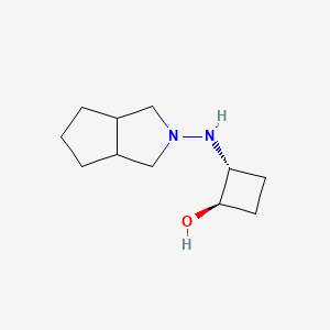 trans-2-({Octahydrocyclopenta[c]pyrrol-2-yl}amino)cyclobutan-1-ol