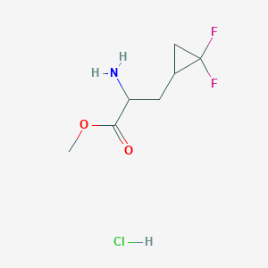 Methyl 2-amino-3-(2,2-difluorocyclopropyl)propionate hydrochloride