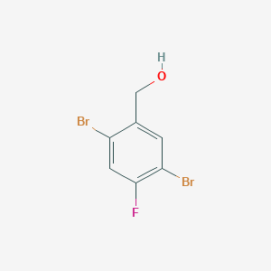 molecular formula C7H5Br2FO B14854069 2,5-Dibromo-4-fluorobenzyl alcohol 