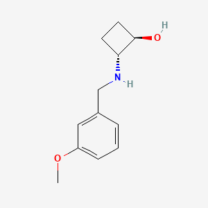 trans-2-{[(3-Methoxyphenyl)methyl]amino}cyclobutan-1-ol