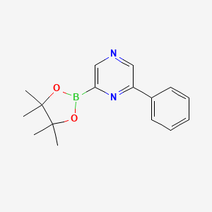 molecular formula C16H19BN2O2 B14854073 6-Phenylpyrazin-2-ylboronic acid pinacol ester 