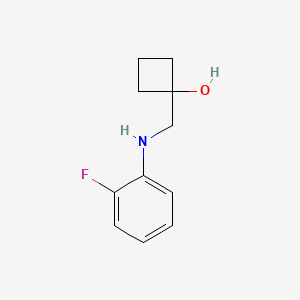 1-{[(2-Fluorophenyl)amino]methyl}cyclobutan-1-ol