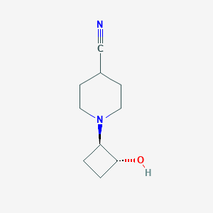 1-[trans-2-Hydroxycyclobutyl]piperidine-4-carbonitrile