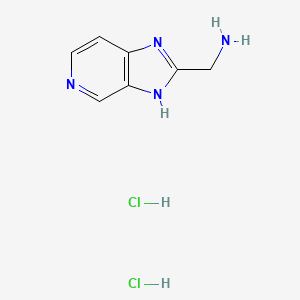 molecular formula C7H10Cl2N4 B1485413 (3H-Imidazo[4,5-c]pyridin-2-yl)methanamine dihydrochloride CAS No. 2140316-34-1