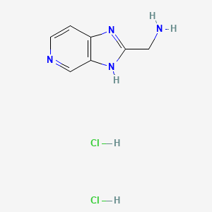 molecular formula C7H10Cl2N4 B1485413 (3H-イミダゾ[4,5-c]ピリジン-2-イル)メタンアミン二塩酸塩 CAS No. 2140316-34-1