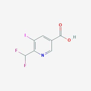 2-(Difluoromethyl)-3-iodopyridine-5-carboxylic acid