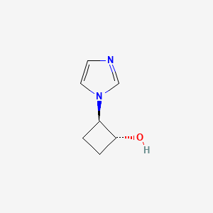 molecular formula C7H10N2O B1485414 trans-2-(1H-咪唑-1-基)环丁醇 CAS No. 2157621-68-4
